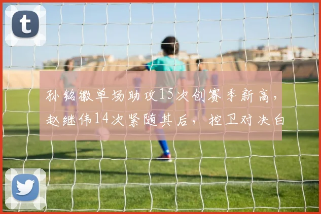 孙铭徽单场助攻15次创赛季新高,赵继伟14次紧随其后,控卫对决白热化